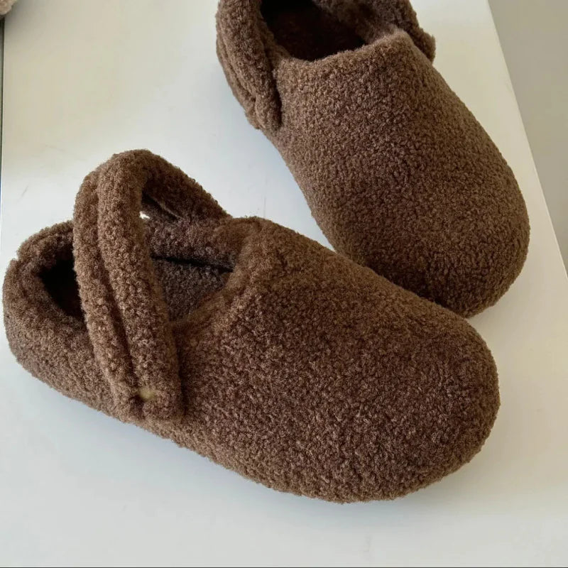 Fleece-lined Fluffy Slippers