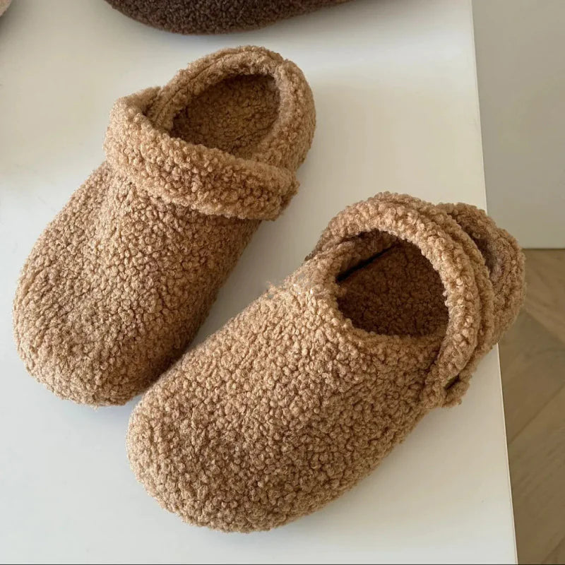 Fleece-lined Fluffy Slippers